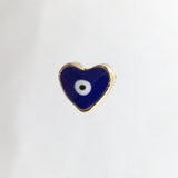 Alloy Beads Navy Evil Eye Heart Beads | Fashion Jewellery Outlet | Fashion Jewellery Outlet
