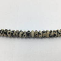 6mm Dalmatian Disc Beads Dalmatian Jasper Beads | Fashion Jewellery Outlet | Fashion Jewellery Outlet