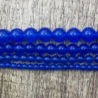 10mm Royal Blue Jade Bead | Fashion Jewellery Outlet | Fashion Jewellery Outlet