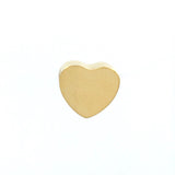 Gold Steel Heart Bead | Fashion Jewellery Outlet | Fashion Jewellery Outlet