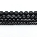 6mm Black Tourmalinated Quartz Bead | Fashion Jewellery Outlet | Fashion Jewellery Outlet