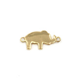 Gold Plated Steel Enamel Elephant Connector | Fashion Jewellery Outlet | Fashion Jewellery Outlet
