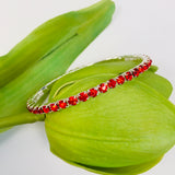Red Rhinestone bracelet | Fashion Jewellery Outlet | Fashion Jewellery Outlet