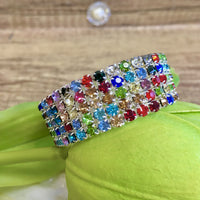 Multi Color Rhinestone bracelet | Fashion Jewellery Outlet | Fashion Jewellery Outlet
