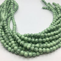 8mm Mint Green Howlite Bead | Fashion Jewellery Outlet | Fashion Jewellery Outlet