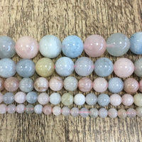 8mm Morganite Beads | Fashion Jewellery Outlet | Fashion Jewellery Outlet