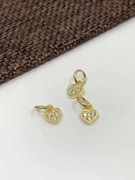 925 Sterling Silver Mini Heart Charm | Fashion Jewellery Outlet | Fashion Jewellery Outlet