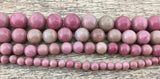 6mm Pink Petrified Wood Bead | Fashion Jewellery Outlet | Fashion Jewellery Outlet