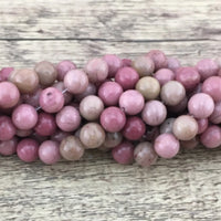 10mm Pink Petrified Wood Bead | Fashion Jewellery Outlet | Fashion Jewellery Outlet