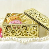 Gold Square Candy Box | Fashion Jewellery Outlet | Fashion Jewellery Outlet