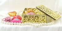 Gold Square Candy Box | Fashion Jewellery Outlet | Fashion Jewellery Outlet