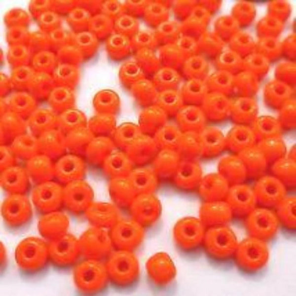 Orange Plastic Beads, 4X6 Pony Beads | Fashion Jewellery Outlet | Fashion Jewellery Outlet