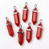 Natural Red Jasper Bullet Pendant | Fashion Jewellery Outlet | Fashion Jewellery Outlet