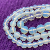Round Faceted Opalite Beads
