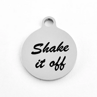 Shake it off Round Custom Charm | Fashion Jewellery Outlet | Fashion Jewellery Outlet