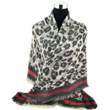 Leopard Print Blanket Scarf | Fashion Jewellery Outlet | Fashion Jewellery Outlet