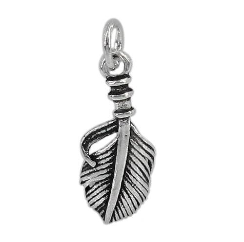Silver Feather Charm | Fashion Jewellery Outlet | Fashion Jewellery Outlet