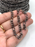 Unfinished Figaro Chain on hand