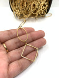  Oval and square link chain on hand for size reference 