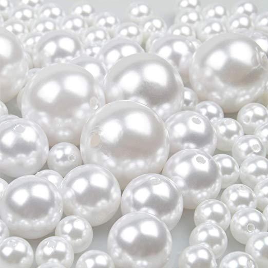 10mm White Loose Pearl Beads | Fashion Jewellery Outlet | Fashion Jewellery Outlet