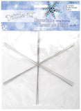 Snowflake Wireframe 6 Inch | Fashion Jewellery Outlet | Fashion Jewellery Outlet