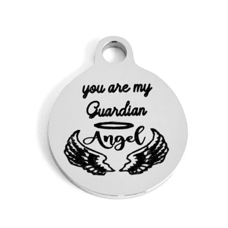 You are my Guardian Angel Engraved Charm | Fashion Jewellery Outlet | Fashion Jewellery Outlet