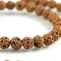8mm Brown Lava Beads | Fashion Jewellery Outlet | Fashion Jewellery Outlet