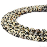 8mm Dalmatian Beads Dalmatian jasper Beads | Fashion Jewellery Outlet | Fashion Jewellery Outlet