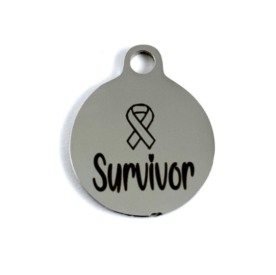 Cancer Survivor Laser Engraved Charm | Fashion Jewellery Outlet | Fashion Jewellery Outlet