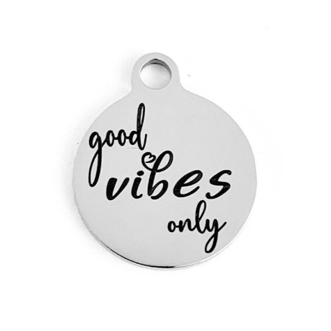 Good Vibes Only Custom Charms | Fashion Jewellery Outlet | Fashion Jewellery Outlet