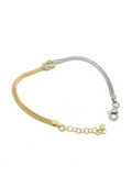 Dual Tone Knot Bracelet | Fashion Jewellery Outlet | Fashion Jewellery Outlet