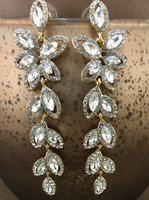 Flower Designer Inspired Crystal Earrings | Fashion Jewellery Outlet | Fashion Jewellery Outlet