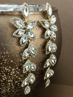 Flower Designer Inspired Crystal Earrings | Fashion Jewellery Outlet | Fashion Jewellery Outlet
