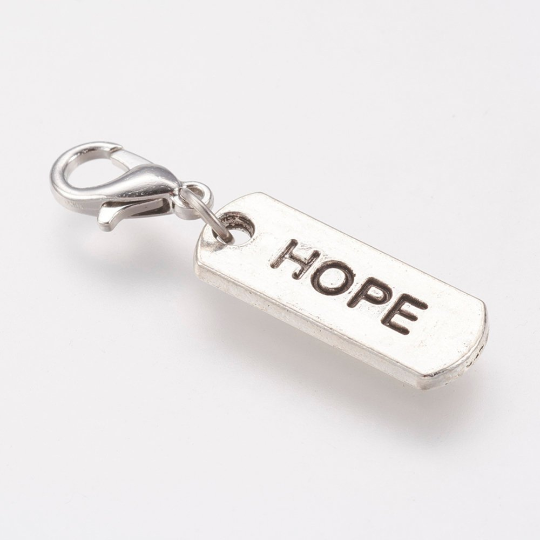 Hope Charm with Lock | Fashion Jewellery Outlet | Fashion Jewellery Outlet