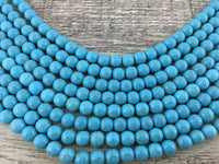 4mm Blue Howlite Bead | Fashion Jewellery Outlet | Fashion Jewellery Outlet