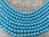 6mm Blue Howlite Bead | Fashion Jewellery Outlet | Fashion Jewellery Outlet