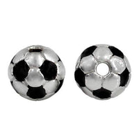 Sterling Silver Soccer Ball Bead | Fashion Jewellery Outlet | Fashion Jewellery Outlet