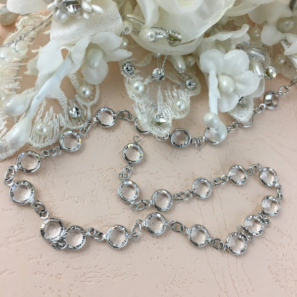 Swarovski Chain Silver Chain SS29 | Fashion Jewellery Outlet | Fashion Jewellery Outlet