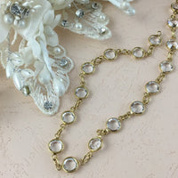 Swarovski Chain Channel Chain Gold SS29 | Fashion Jewellery Outlet | Fashion Jewellery Outlet