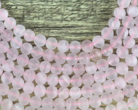 6mm Frosted Rose Quartz Bead | Fashion Jewellery Outlet | Fashion Jewellery Outlet