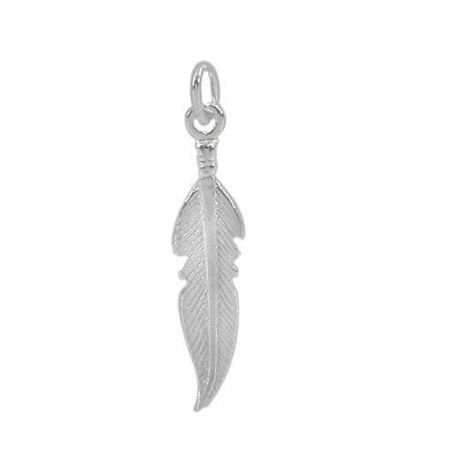 Sterling Silver Feather Charm | Fashion Jewellery Outlet | Fashion Jewellery Outlet