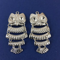 Alloy Charm, Silver Owl Charm | Fashion Jewellery Outlet | Fashion Jewellery Outlet