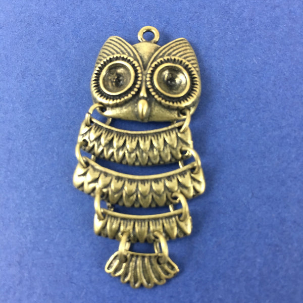 Alloy Charm, Bronze Owl Charm | Fashion Jewellery Outlet | Fashion Jewellery Outlet