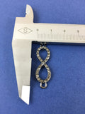 Alloy Connector, Silver Infinity Connector | Fashion Jewellery Outlet | Fashion Jewellery Outlet