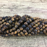 8mm Frosted Tiger Eye Bead | Fashion Jewellery Outlet | Fashion Jewellery Outlet