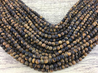 6mm Frosted Tiger Eye Bead | Fashion Jewellery Outlet | Fashion Jewellery Outlet