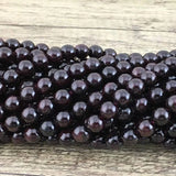 8mm Garnet Semi Precious Bead | Fashion Jewellery Outlet | Fashion Jewellery Outlet