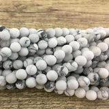 4mm Frosted White Howlite Bead | Fashion Jewellery Outlet | Fashion Jewellery Outlet