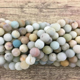 8mm Frosted Amazonite Bead | Fashion Jewellery Outlet | Fashion Jewellery Outlet