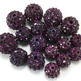 12mm Purple Shamballa Bead | Fashion Jewellery Outlet | Fashion Jewellery Outlet